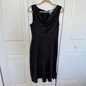Sam Edelman Black Cowl Neck Midi Dress